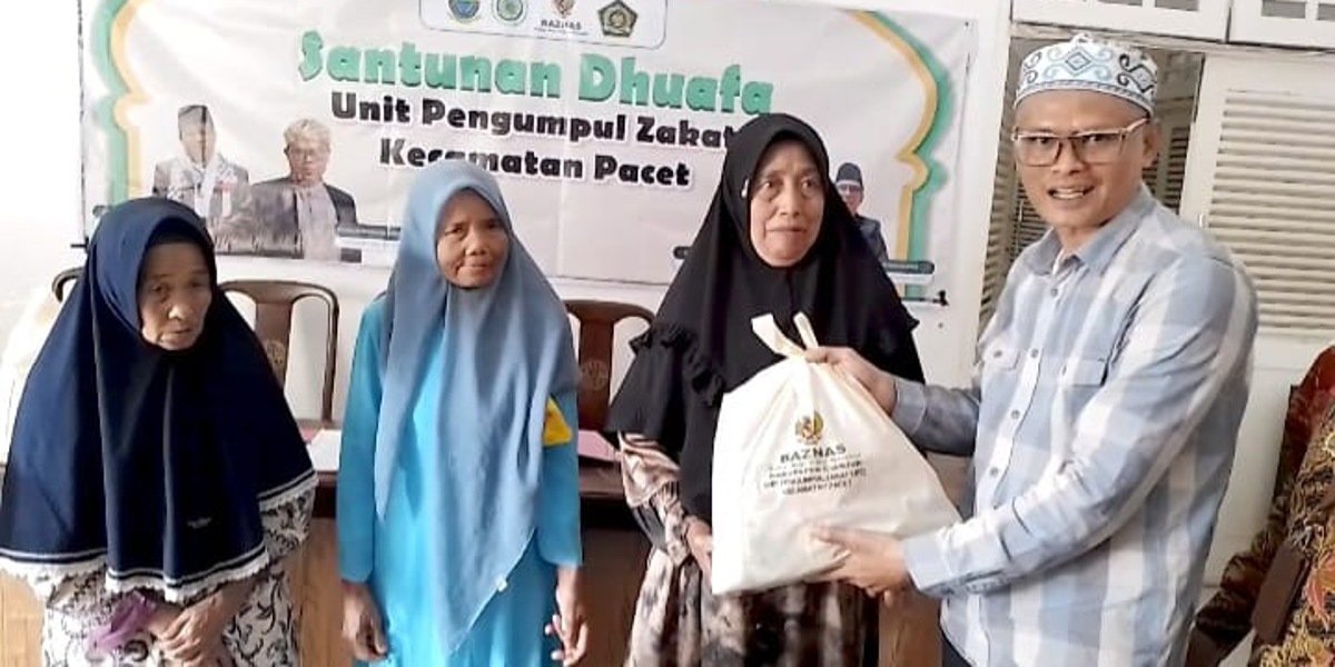 Hangatkan Hati Duafa dan Manula, UPZ Pacet Salurkan Sembako dan Santunan